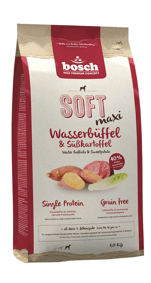 bosch Hunde-Trockenfutter HPC Soft Maxi Wasserbüffel+Süßkartoffel